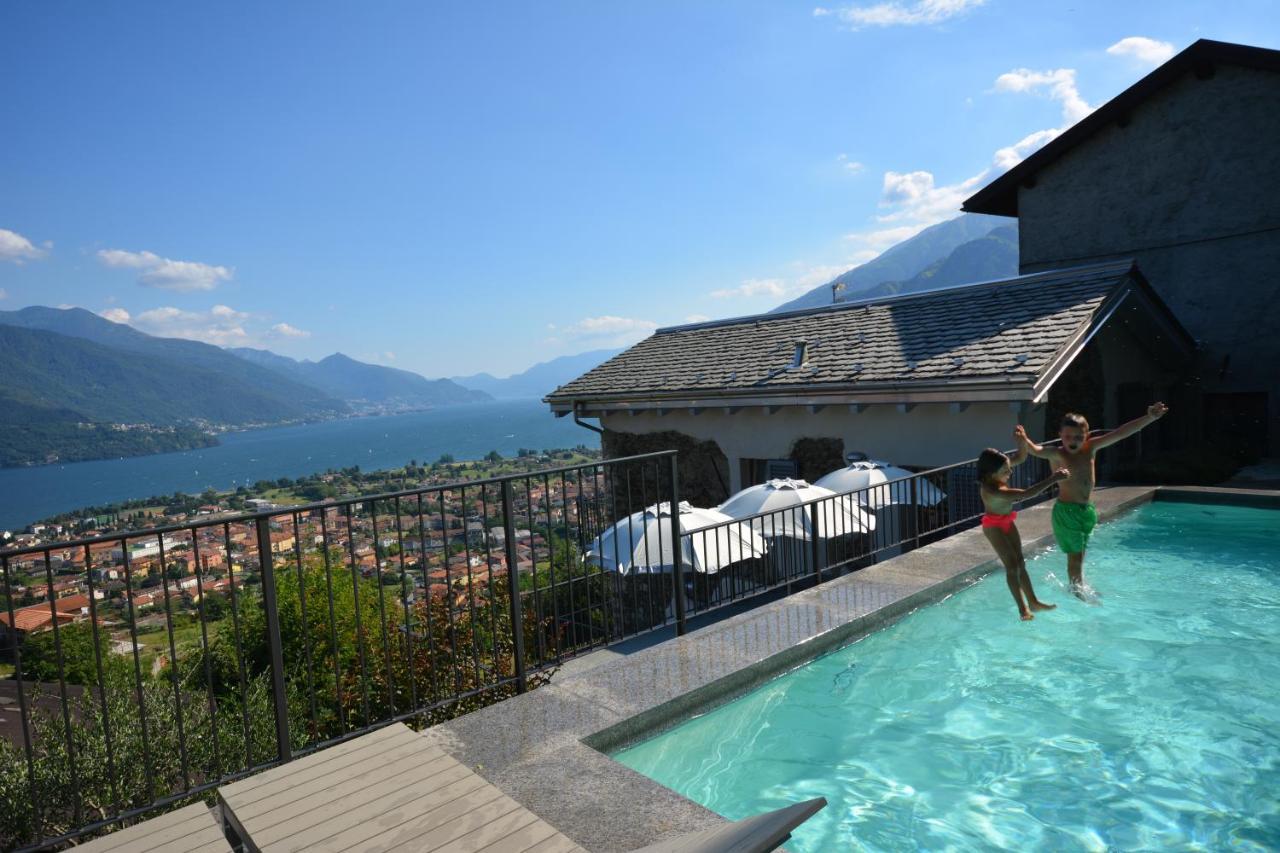 Casa Di Campagna Rosina Con Piscina E Vista Lago Gravedona Dış mekan fotoğraf