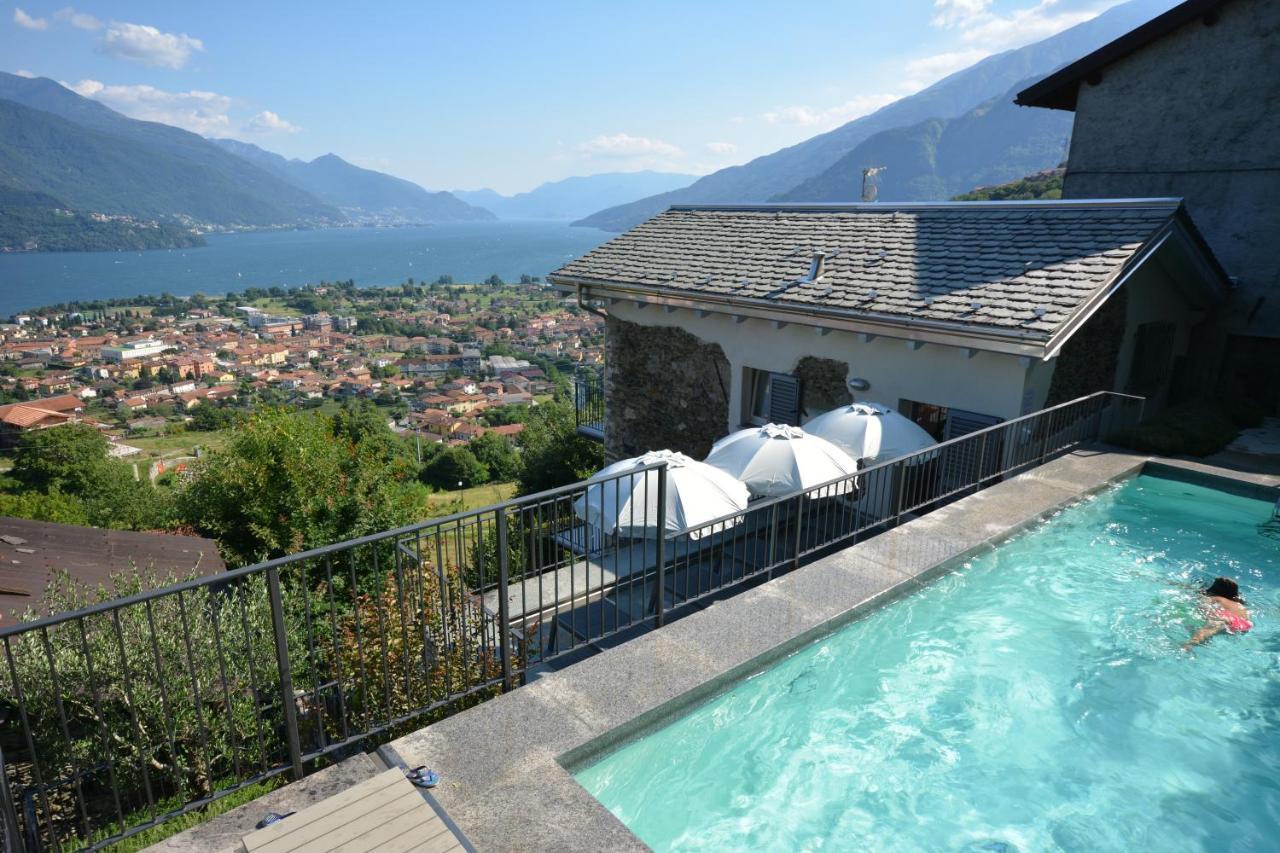 Casa Di Campagna Rosina Con Piscina E Vista Lago Gravedona Dış mekan fotoğraf
