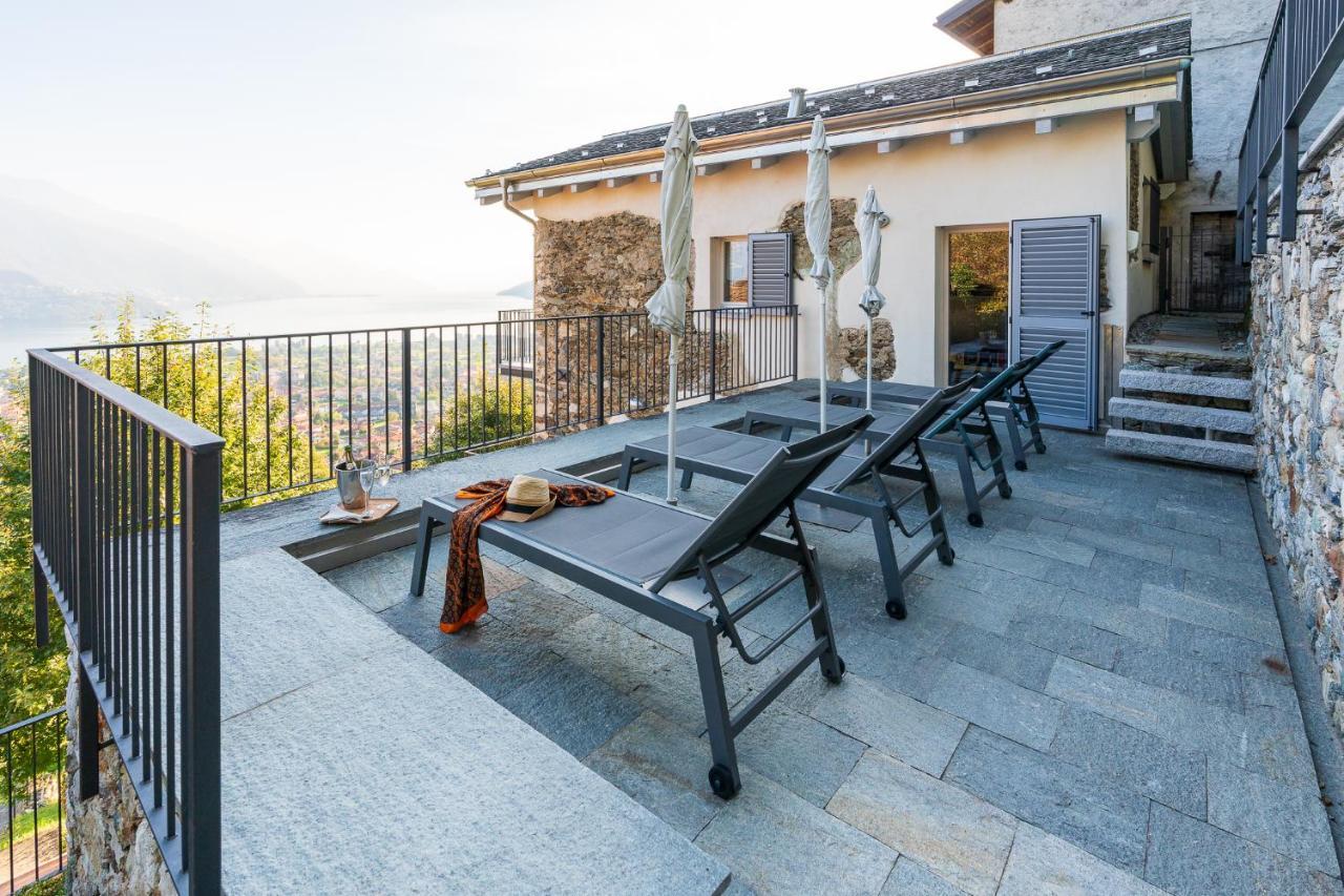 Casa Di Campagna Rosina Con Piscina E Vista Lago Gravedona Dış mekan fotoğraf